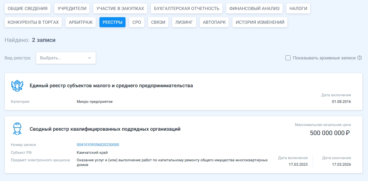 registries 1